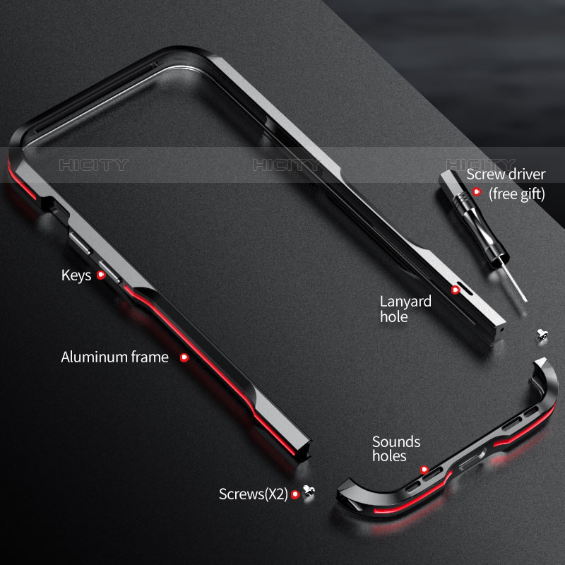 Custodia Lusso Alluminio Laterale Cover LF2 per Apple iPhone 15 Pro Max