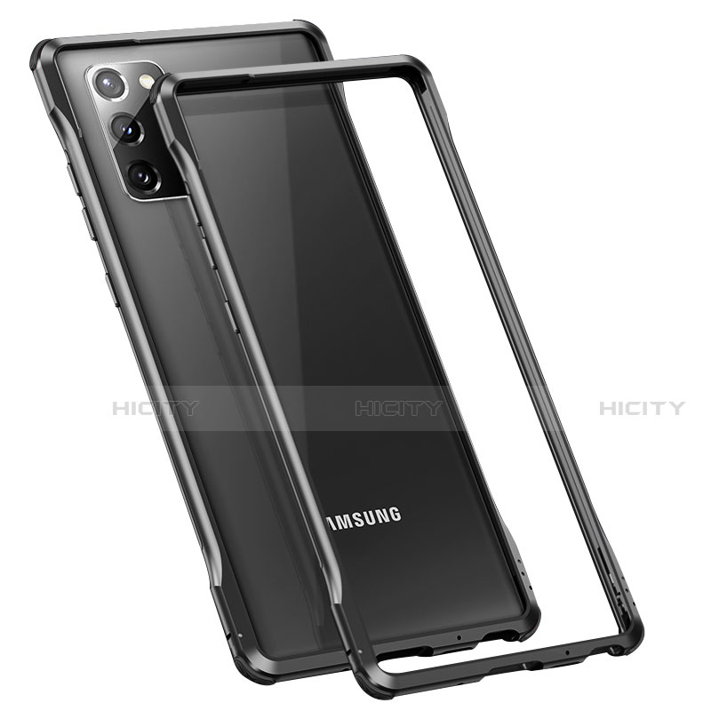 Custodia Lusso Alluminio Laterale Cover N01 per Samsung Galaxy Note 20 5G Nero