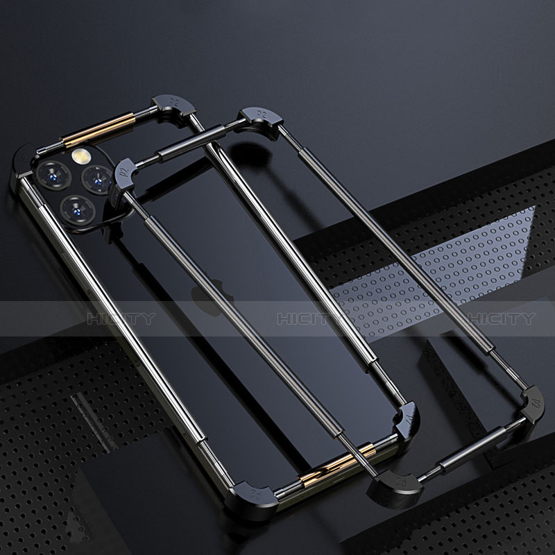 Custodia Lusso Alluminio Laterale Cover N03 per Apple iPhone 12 Pro Max
