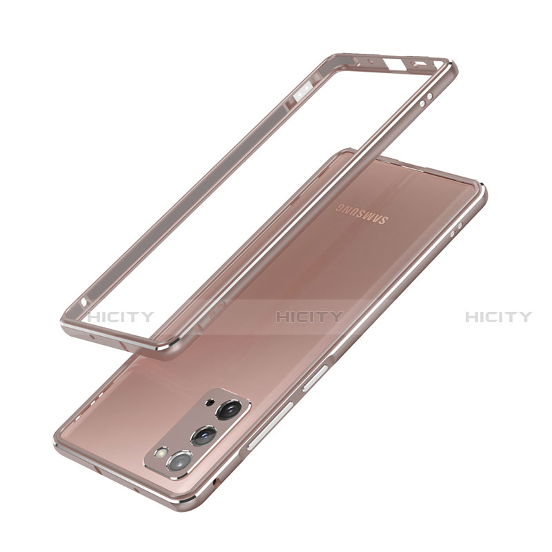 Custodia Lusso Alluminio Laterale Cover N03 per Samsung Galaxy Note 20 5G Bronze