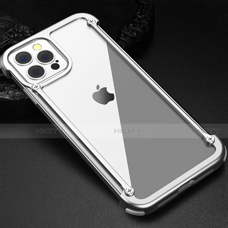 Custodia Lusso Alluminio Laterale Cover N04 per Apple iPhone 12 Pro