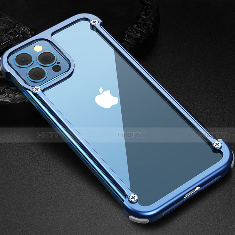 Custodia Lusso Alluminio Laterale Cover N04 per Apple iPhone 12 Pro Max