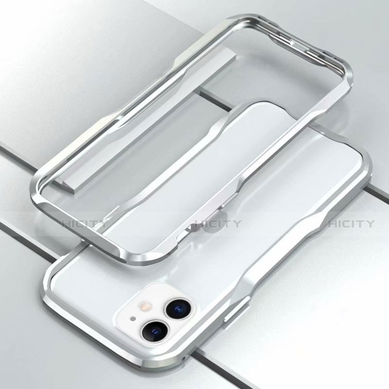Custodia Lusso Alluminio Laterale Cover per Apple iPhone 11 Argento