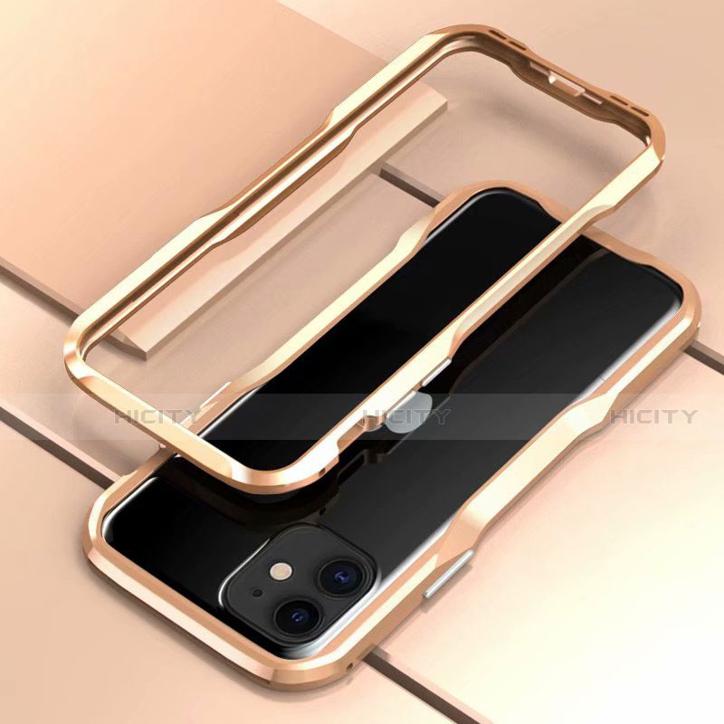 Custodia Lusso Alluminio Laterale Cover per Apple iPhone 11 Oro