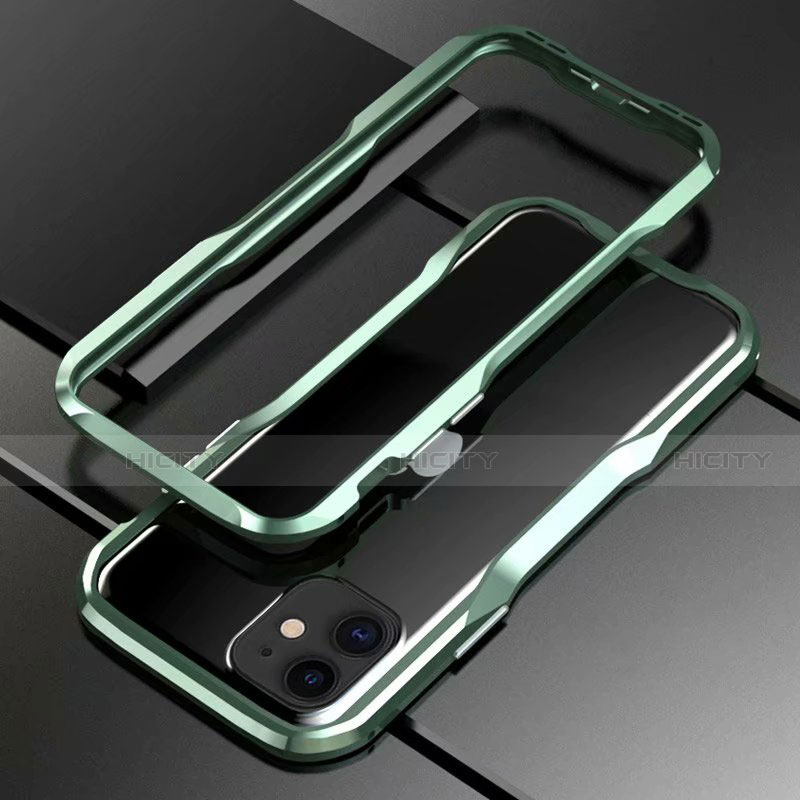 Custodia Lusso Alluminio Laterale Cover per Apple iPhone 11 Verde