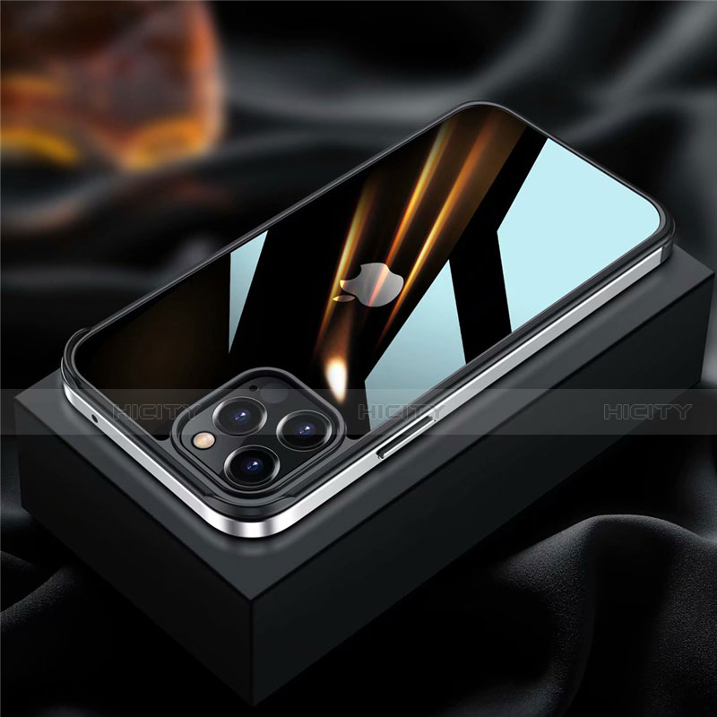 Custodia Lusso Alluminio Laterale Cover per Apple iPhone 12 Pro
