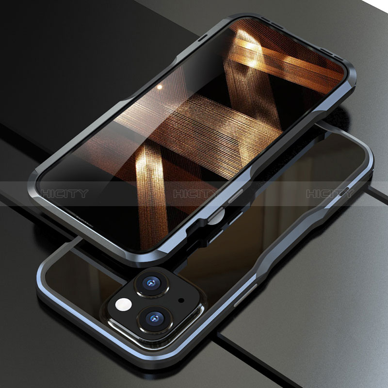 Custodia Lusso Alluminio Laterale Cover per Apple iPhone 15 Plus
