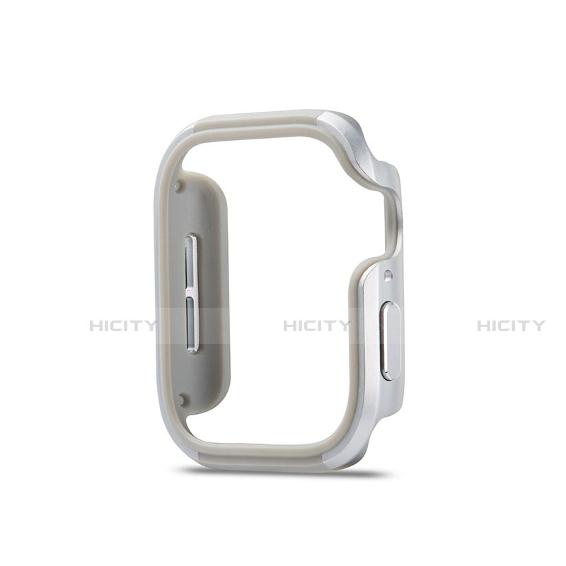 Custodia Lusso Alluminio Laterale Cover per Apple iWatch 5 40mm Argento