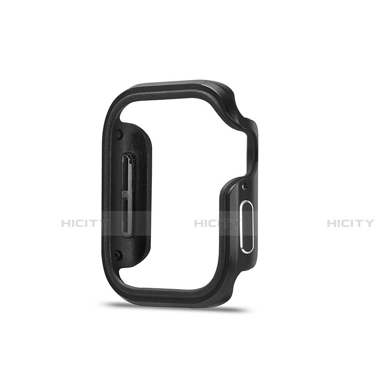 Custodia Lusso Alluminio Laterale Cover per Apple iWatch 5 44mm Nero