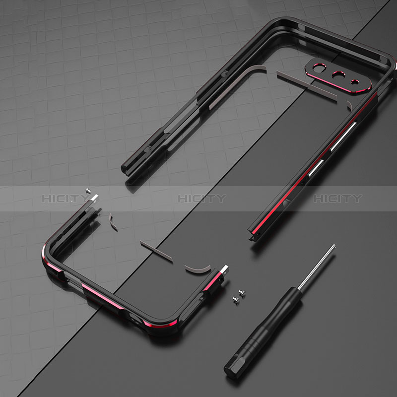 Custodia Lusso Alluminio Laterale Cover per Asus ROG Phone 5 Ultimate