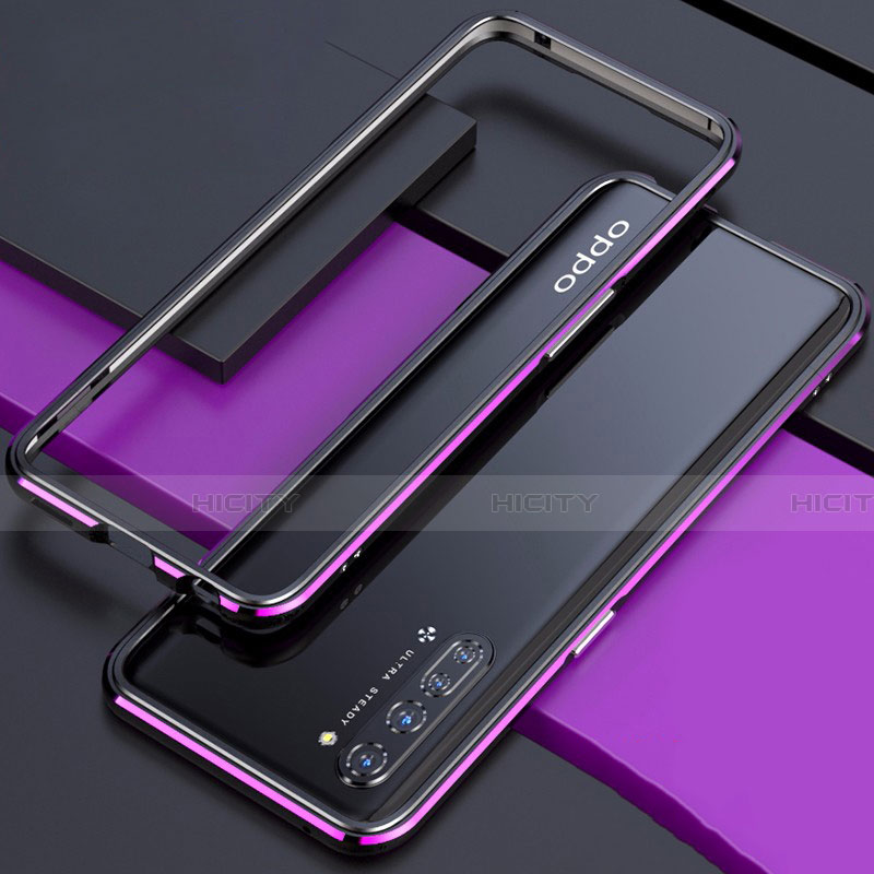 Custodia Lusso Alluminio Laterale Cover per Oppo Reno3