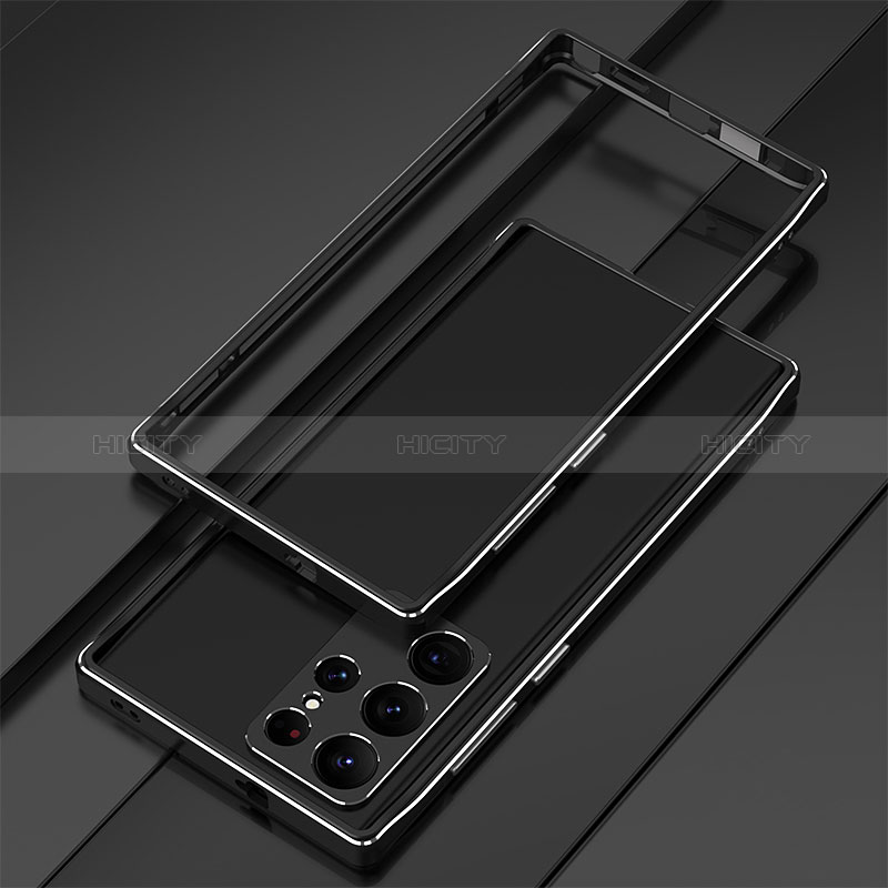 Custodia Lusso Alluminio Laterale Cover per Samsung Galaxy S24 Ultra 5G