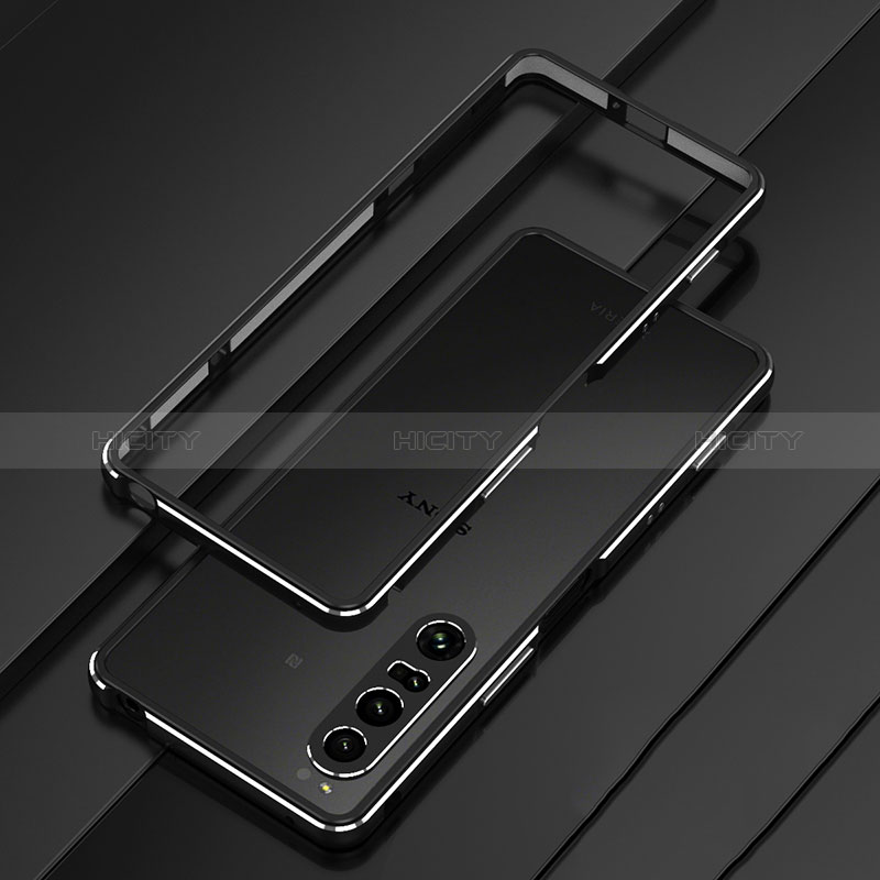 Custodia Lusso Alluminio Laterale Cover per Sony Xperia 1 IV