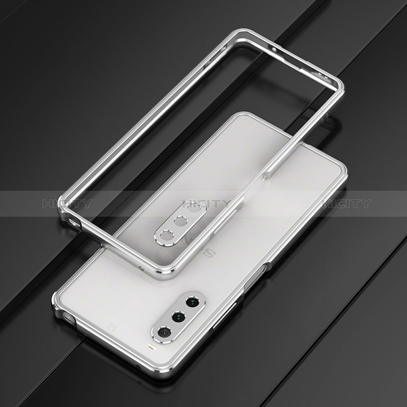 Custodia Lusso Alluminio Laterale Cover per Sony Xperia 10 V