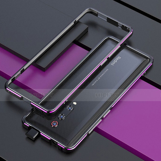 Custodia Lusso Alluminio Laterale Cover per Xiaomi Redmi K20 Pro Viola