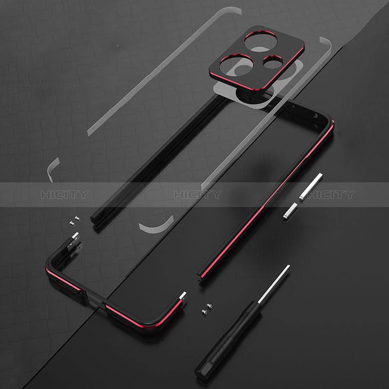 Custodia Lusso Alluminio Laterale Cover per Xiaomi Redmi Note 13 Pro+ Plus 5G
