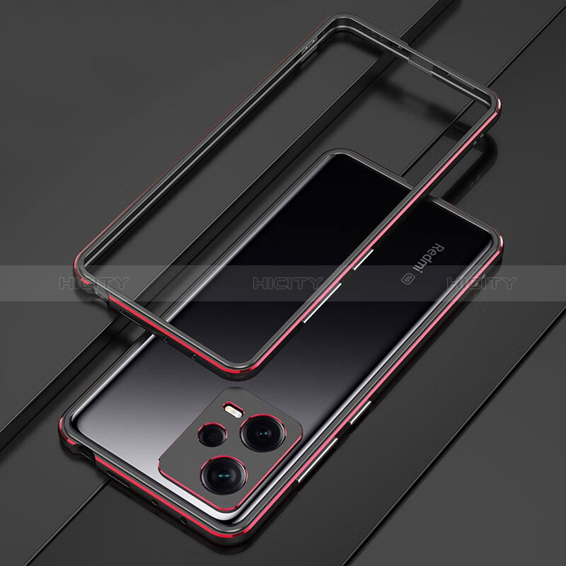 Custodia Lusso Alluminio Laterale Cover S01 per Xiaomi Redmi Note 12 Pro 5G