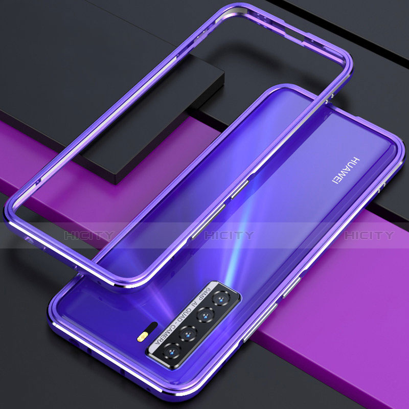 Custodia Lusso Alluminio Laterale Cover T01 per Huawei Nova 7 SE 5G