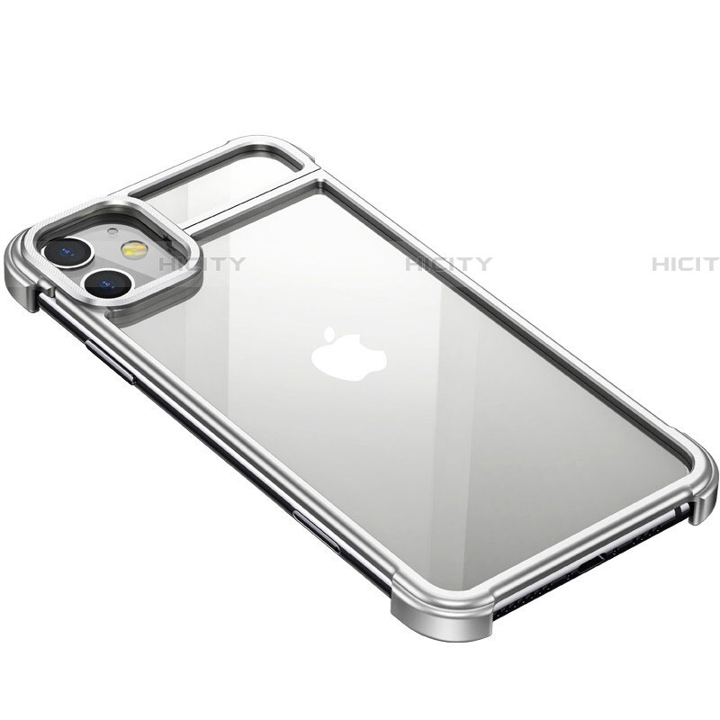 Custodia Lusso Alluminio Laterale Cover T02 per Apple iPhone 11