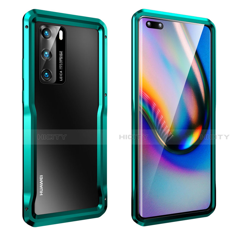 Custodia Lusso Alluminio Laterale Cover T02 per Huawei P40