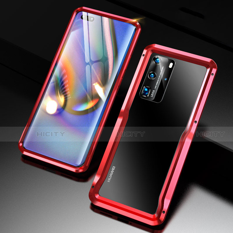 Custodia Lusso Alluminio Laterale Cover T02 per Huawei P40 Pro