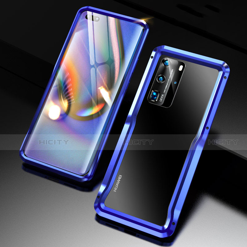 Custodia Lusso Alluminio Laterale Cover T02 per Huawei P40 Pro