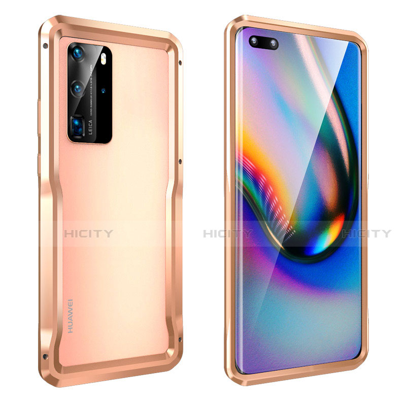 Custodia Lusso Alluminio Laterale Cover T03 per Huawei P40 Pro