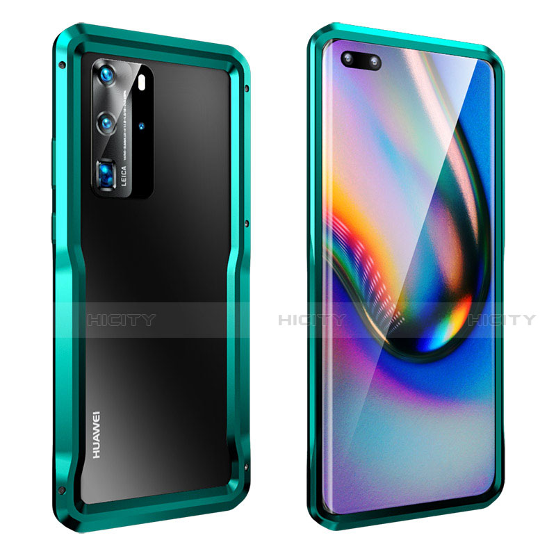 Custodia Lusso Alluminio Laterale Cover T03 per Huawei P40 Pro