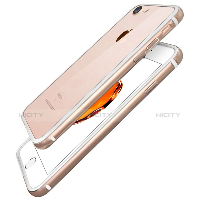 Custodia Lusso Alluminio Laterale per Apple iPhone 8 Oro