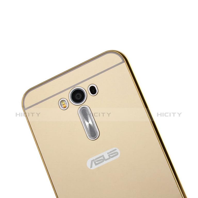 Custodia Lusso Alluminio Laterale per Asus Zenfone 2 Laser ZE500KL ZE550KL Oro