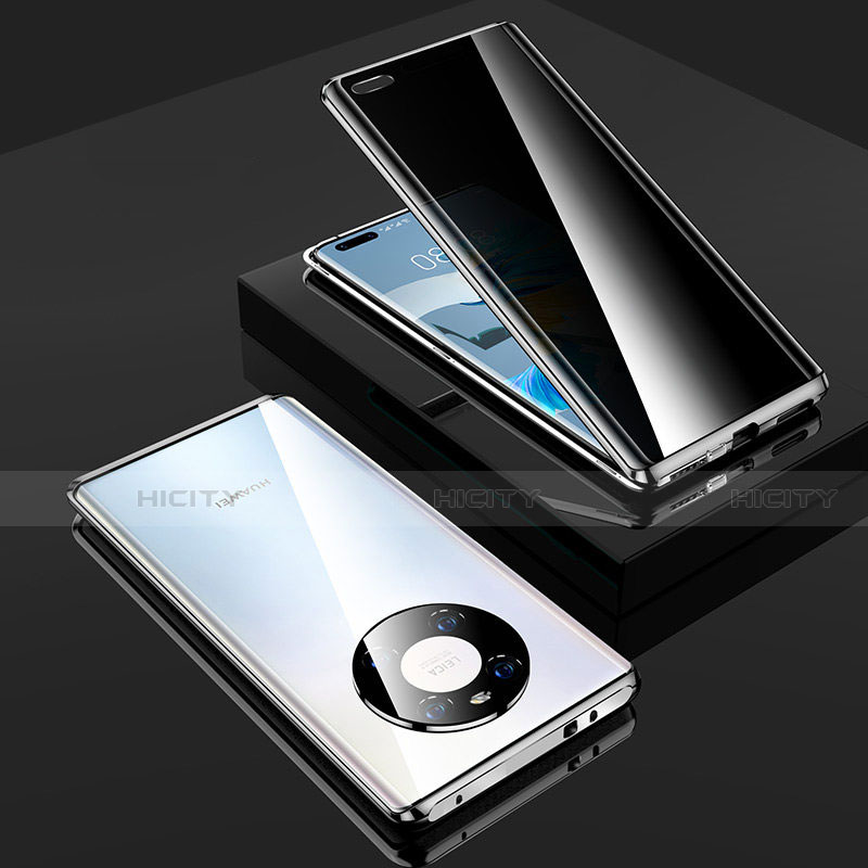 Custodia Lusso Alluminio Laterale Specchio 360 Gradi Cover K01 per Huawei Mate 40 Pro