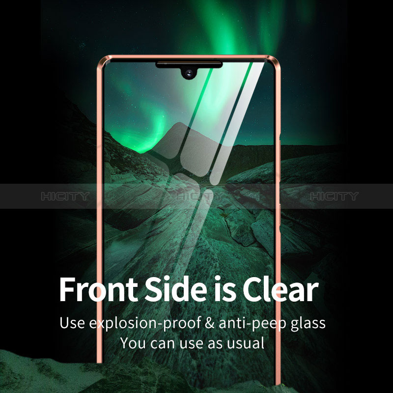 Custodia Lusso Alluminio Laterale Specchio 360 Gradi Cover LK1 per Samsung Galaxy Note 20 5G