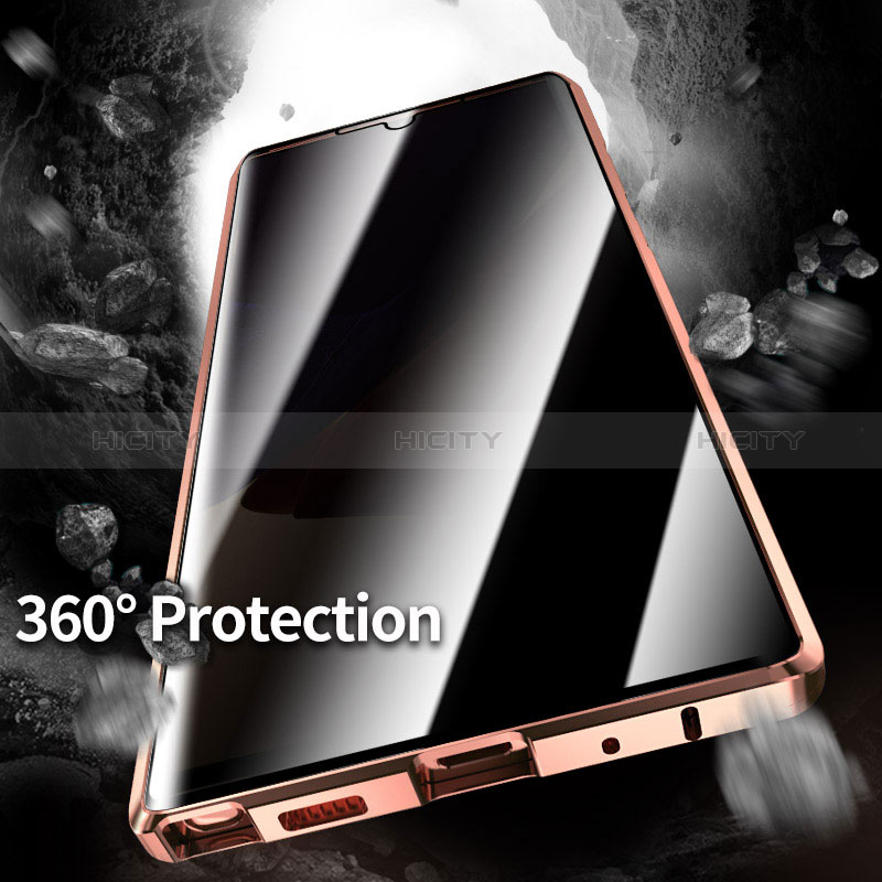 Custodia Lusso Alluminio Laterale Specchio 360 Gradi Cover LK1 per Samsung Galaxy Note 20 Ultra 5G