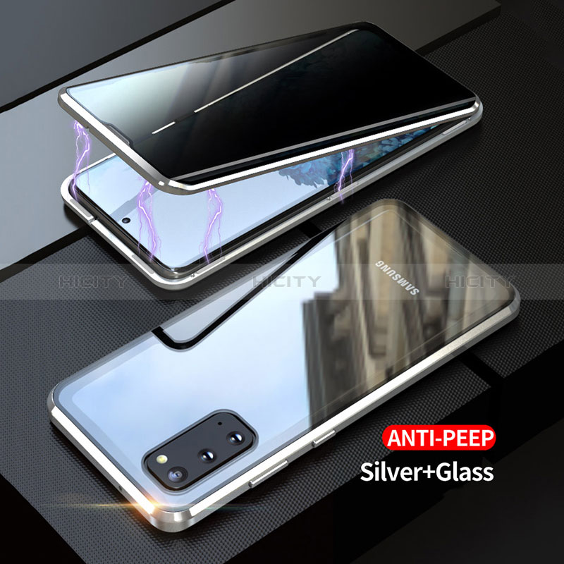 Custodia Lusso Alluminio Laterale Specchio 360 Gradi Cover LK1 per Samsung Galaxy S20