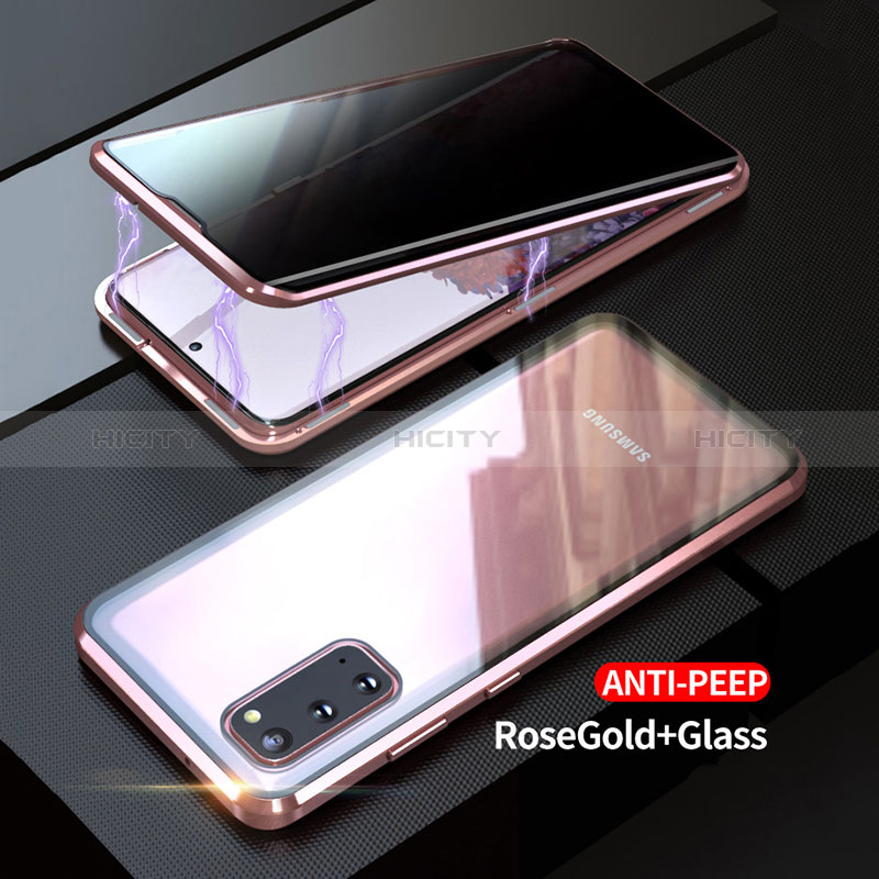 Custodia Lusso Alluminio Laterale Specchio 360 Gradi Cover LK1 per Samsung Galaxy S20 5G