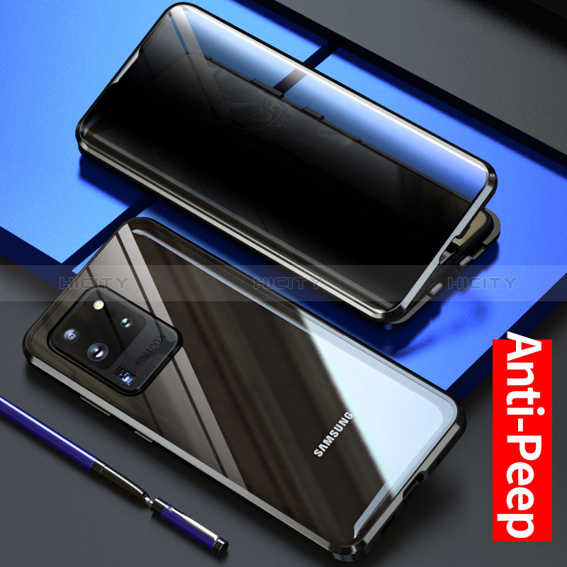 Custodia Lusso Alluminio Laterale Specchio 360 Gradi Cover LK1 per Samsung Galaxy S20 Ultra