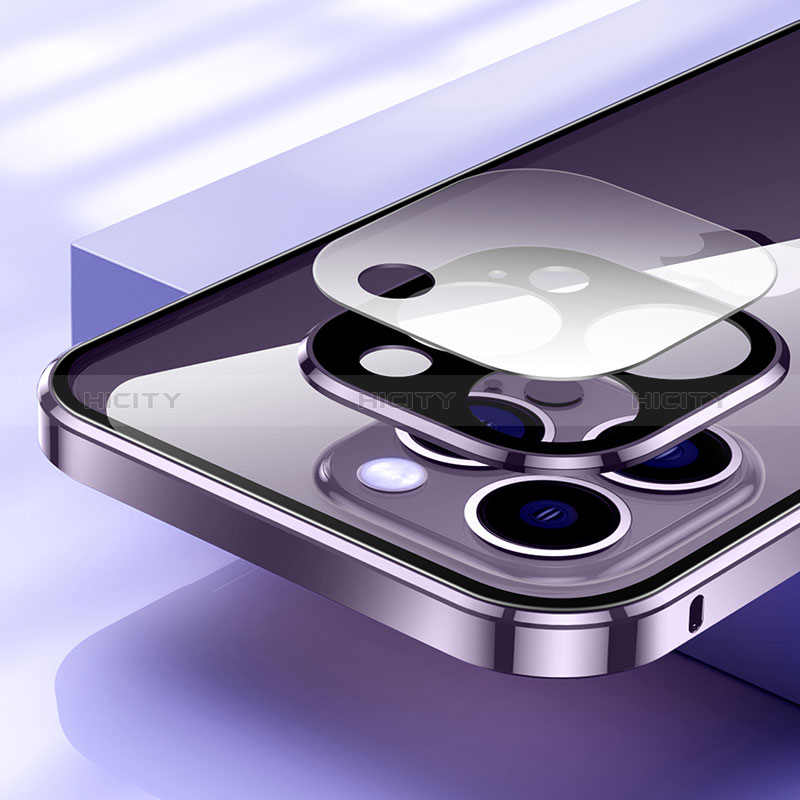 Custodia Lusso Alluminio Laterale Specchio 360 Gradi Cover LK2 per Apple iPhone 15 Pro Max