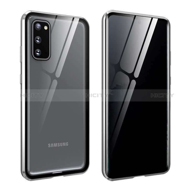 Custodia Lusso Alluminio Laterale Specchio 360 Gradi Cover LK2 per Samsung Galaxy S20