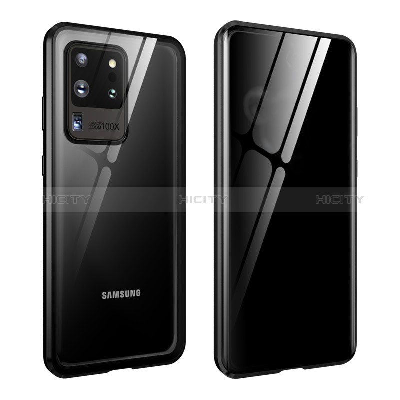 Custodia Lusso Alluminio Laterale Specchio 360 Gradi Cover LK2 per Samsung Galaxy S20 Ultra