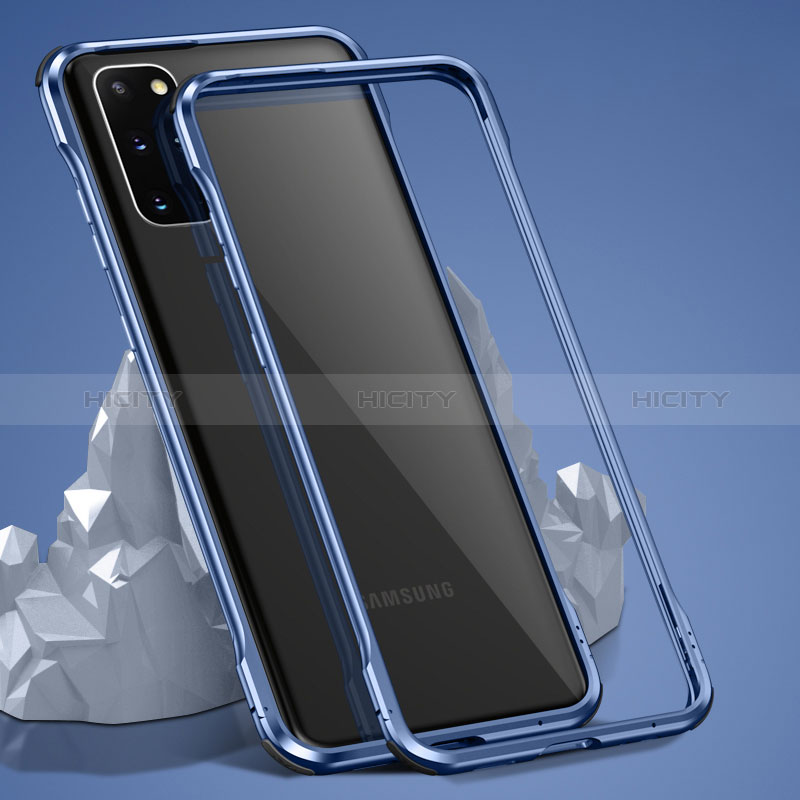 Custodia Lusso Alluminio Laterale Specchio 360 Gradi Cover LK3 per Samsung Galaxy S20 Plus