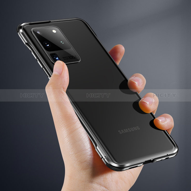 Custodia Lusso Alluminio Laterale Specchio 360 Gradi Cover LK3 per Samsung Galaxy S20 Plus