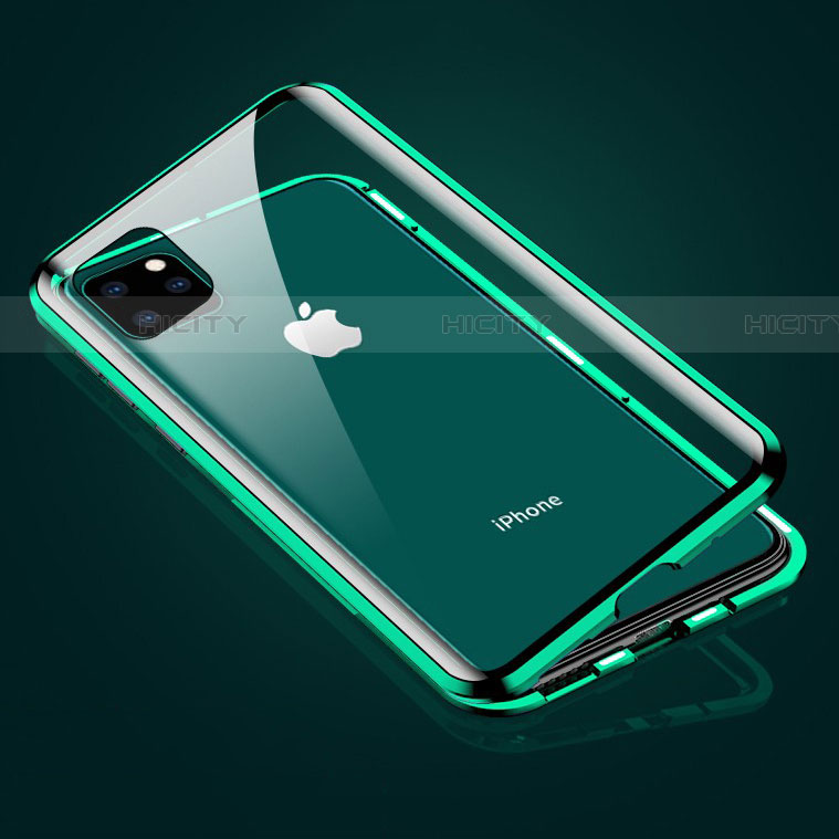 Custodia Lusso Alluminio Laterale Specchio 360 Gradi Cover M01 per Apple iPhone 11 Pro Max