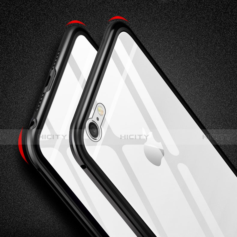 Custodia Lusso Alluminio Laterale Specchio 360 Gradi Cover M01 per Apple iPhone 6S Plus