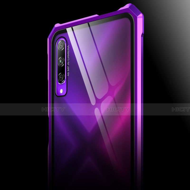 Custodia Lusso Alluminio Laterale Specchio 360 Gradi Cover M01 per Huawei Honor 9X Pro