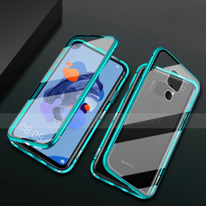 Custodia Lusso Alluminio Laterale Specchio 360 Gradi Cover M01 per Huawei Mate 30 Lite