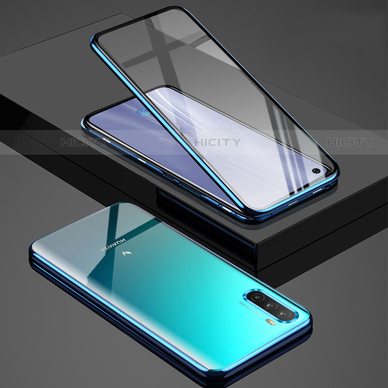 Custodia Lusso Alluminio Laterale Specchio 360 Gradi Cover M01 per Huawei Mate 40 Lite 5G