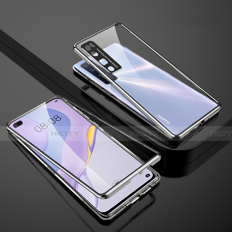 Custodia Lusso Alluminio Laterale Specchio 360 Gradi Cover M01 per Huawei Nova 7 Pro 5G