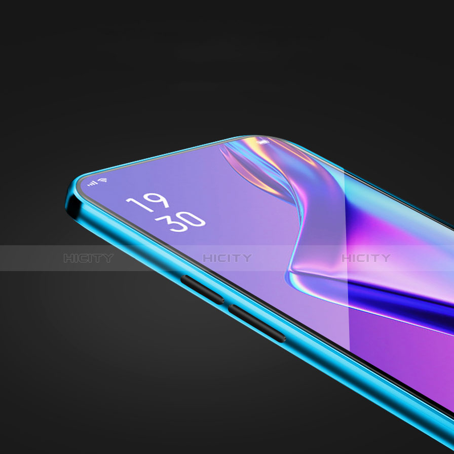 Custodia Lusso Alluminio Laterale Specchio 360 Gradi Cover M01 per Oppo Realme X