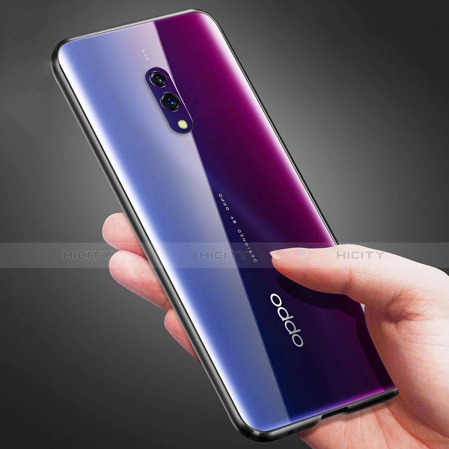 Custodia Lusso Alluminio Laterale Specchio 360 Gradi Cover M01 per Oppo Realme X