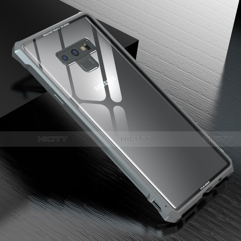 Custodia Lusso Alluminio Laterale Specchio 360 Gradi Cover M01 per Samsung Galaxy Note 9